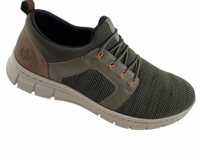 Gary Pantoffeln Rieker Herren  Slipper B7796-54  Grn  Synthetik//Textil