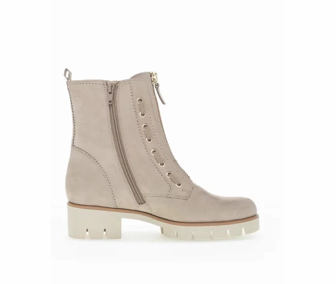 Gabor Biker- Combat Boot Sand Stiefeletten Stiefeletten Rot Weite H