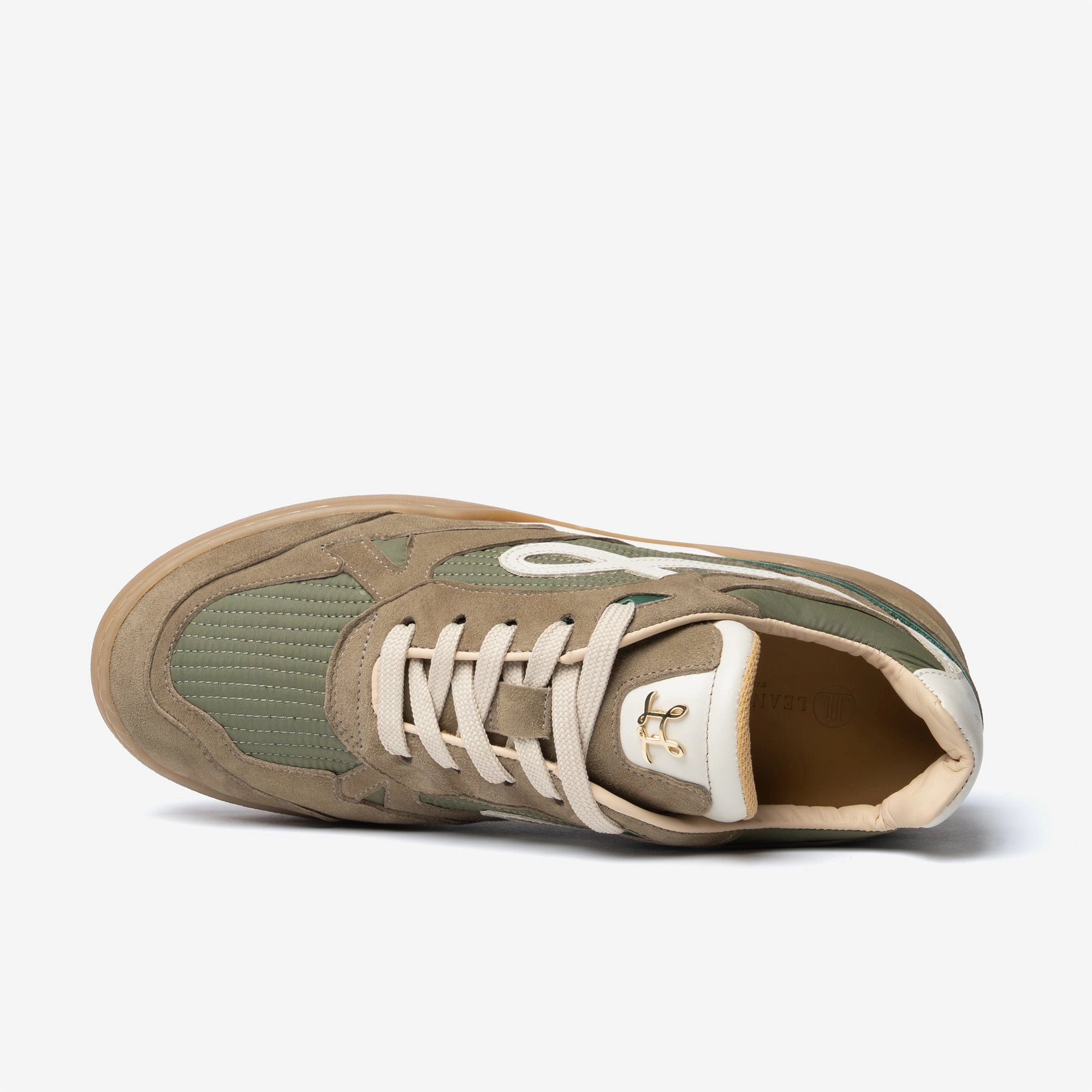 PRE ORDER - Low Top - Griv - Green Khaki Camel Sneaker Waschen