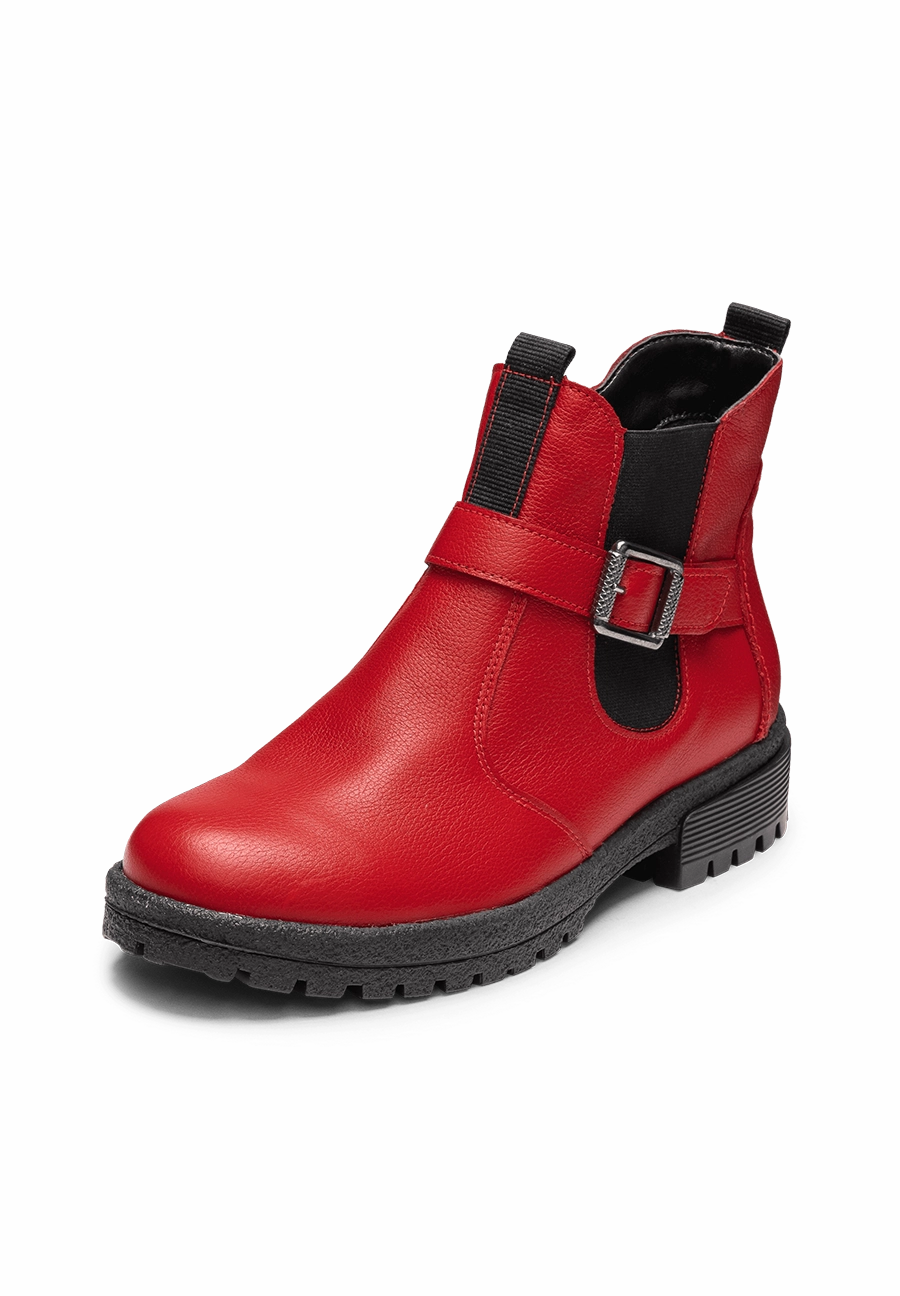 gemtvolle Stiefelette Softnappaleder Stiefeletten Spitz Leder