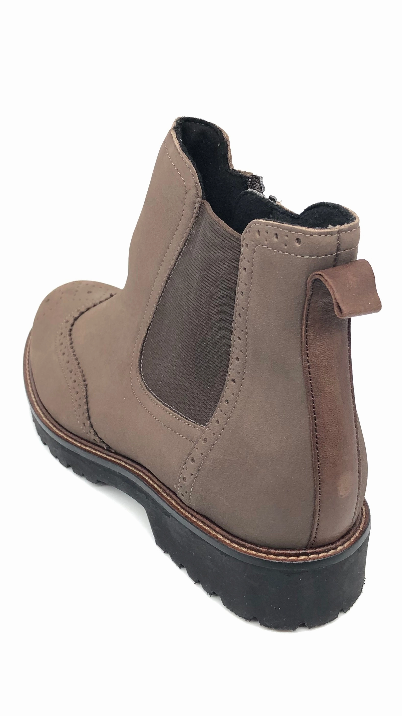 Damen Reissverschluss Stiefel Warmfutter Braun Semler 15975 Prime Shoes Stiefel