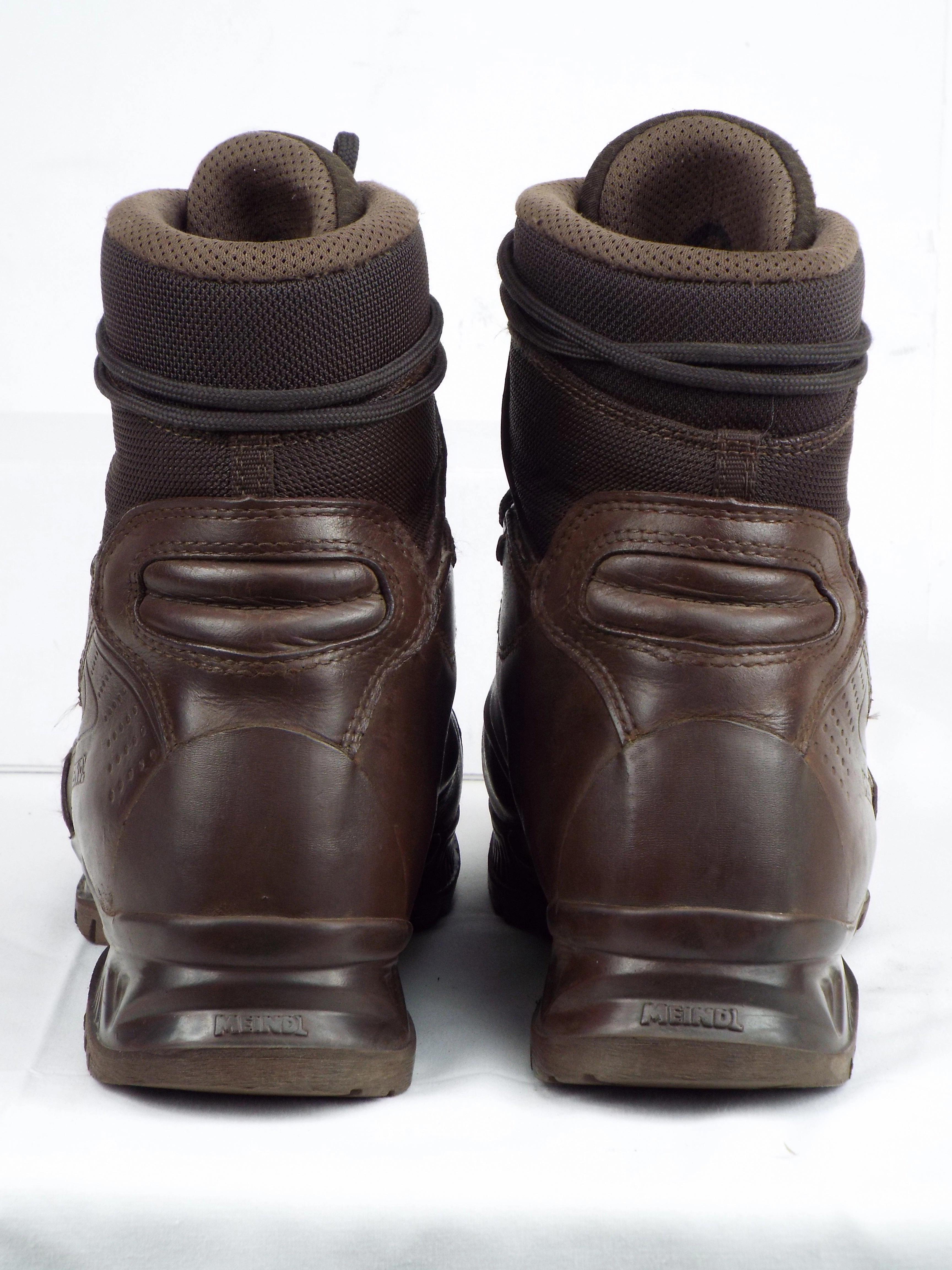 German Army - Meindl - Brown Leather w/ Cordura - Grade 1 - MD Rock Getragene Stiefel Kaufen