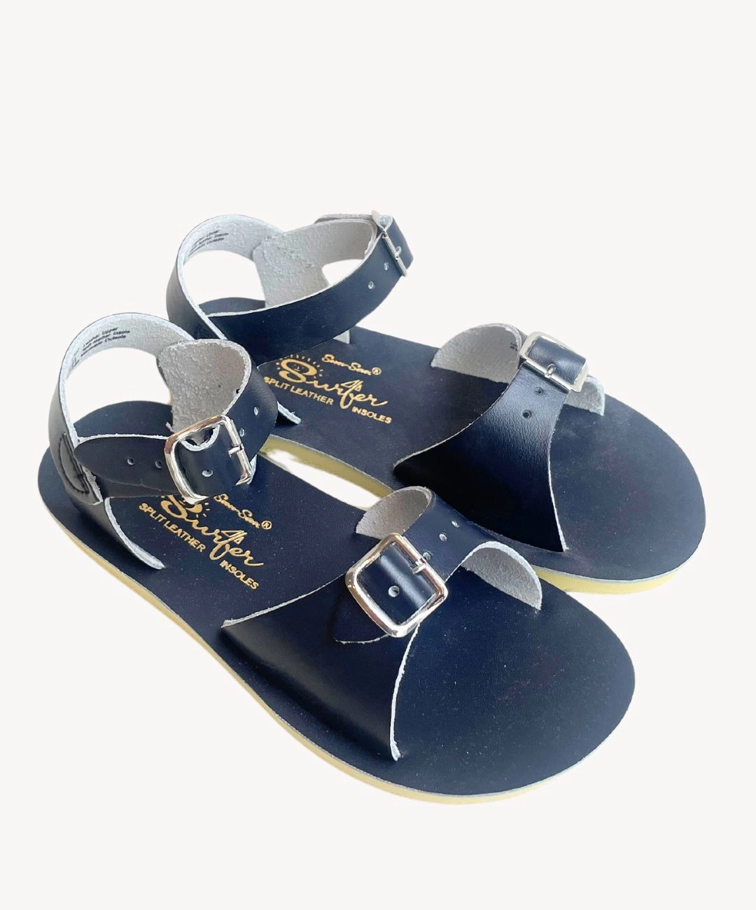 Saltwatersandals Sandale Surfer Marine Kinder Plateau Sandalen Italien