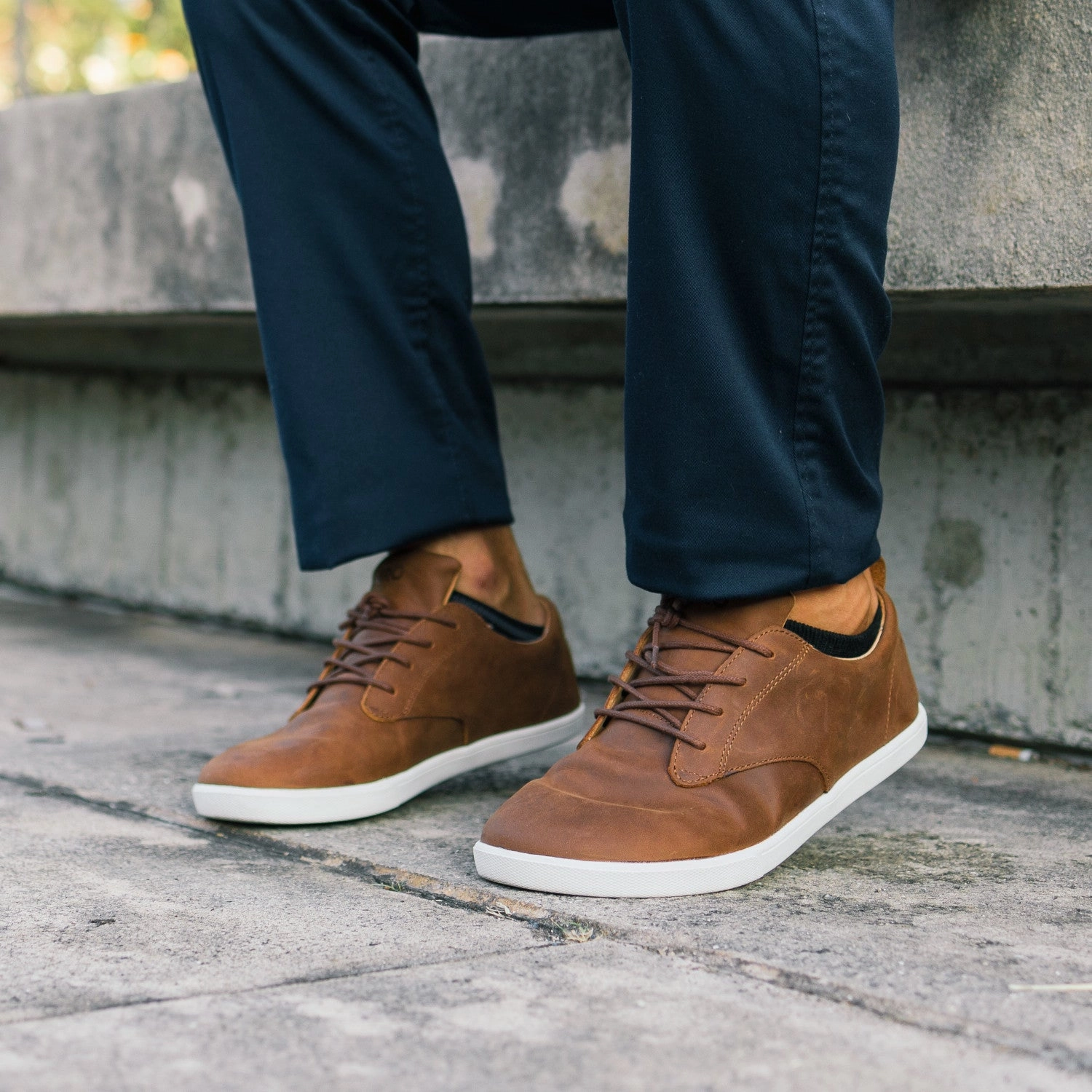 Vintage Lederschuhe Xero Shoes Glenn - brown