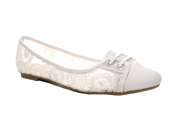 Lederschuhe Kombinieren Damen Slipper Halbschuhe Ballerina Loafer Mokassins Slip On Flats Freizeit White # 006-9