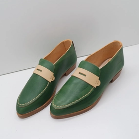 Frank Wright Loafers THE PENNY. BB BUKO. BUKO LAKE. BUTTER MASK. UNDYED THREAD. 2CM