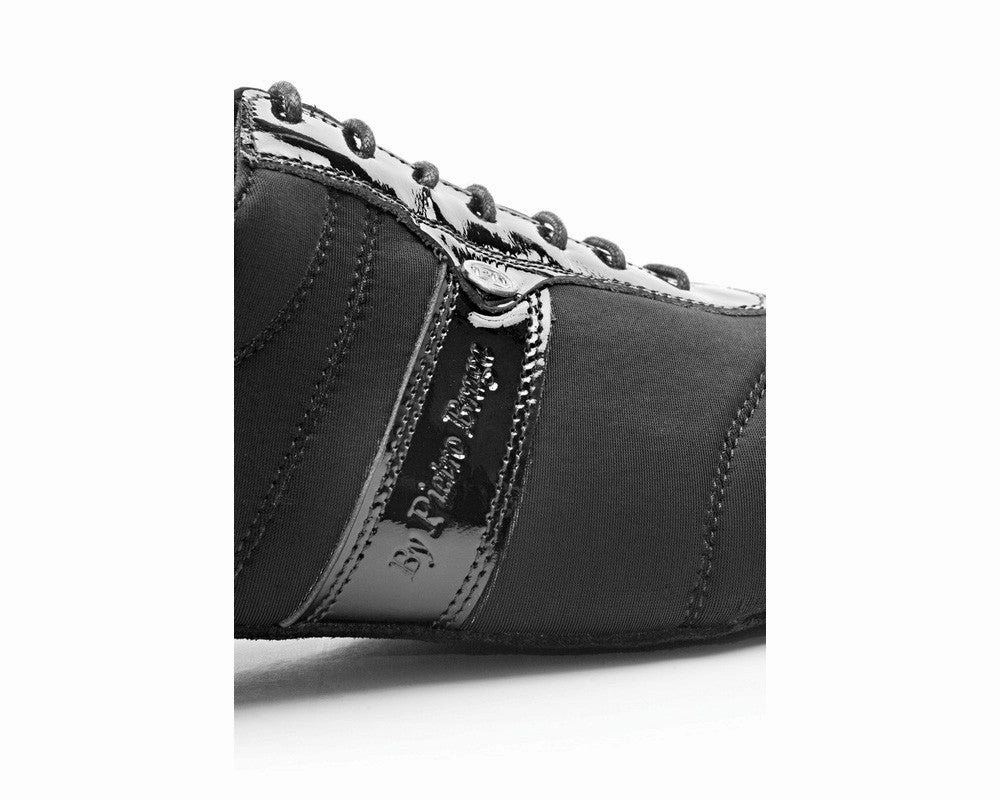 Lederschuhe Mit Fell Füllung Gut Winter PD Pietro Premium Tanzschuhe in Black Lycra/Patent Pattern