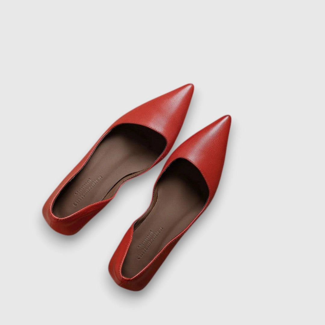 Veyra  Lederschuhe mit Kitten-Heel