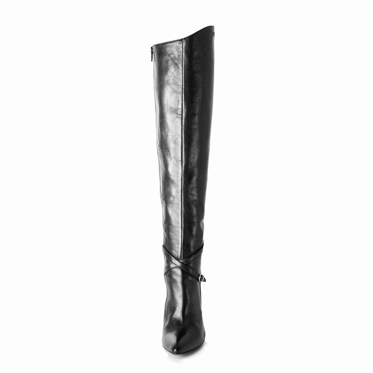 Kniehoher High Heel Stiefel im Reiterstiefelstil (Modell 304) Leder schwarz Liu Jo Stiefel