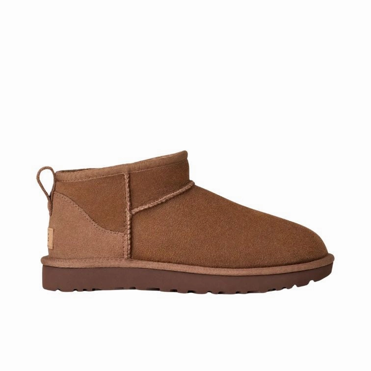 UGG - Classic Ultra Mini Boots Braun Stiefel Leder Plateau