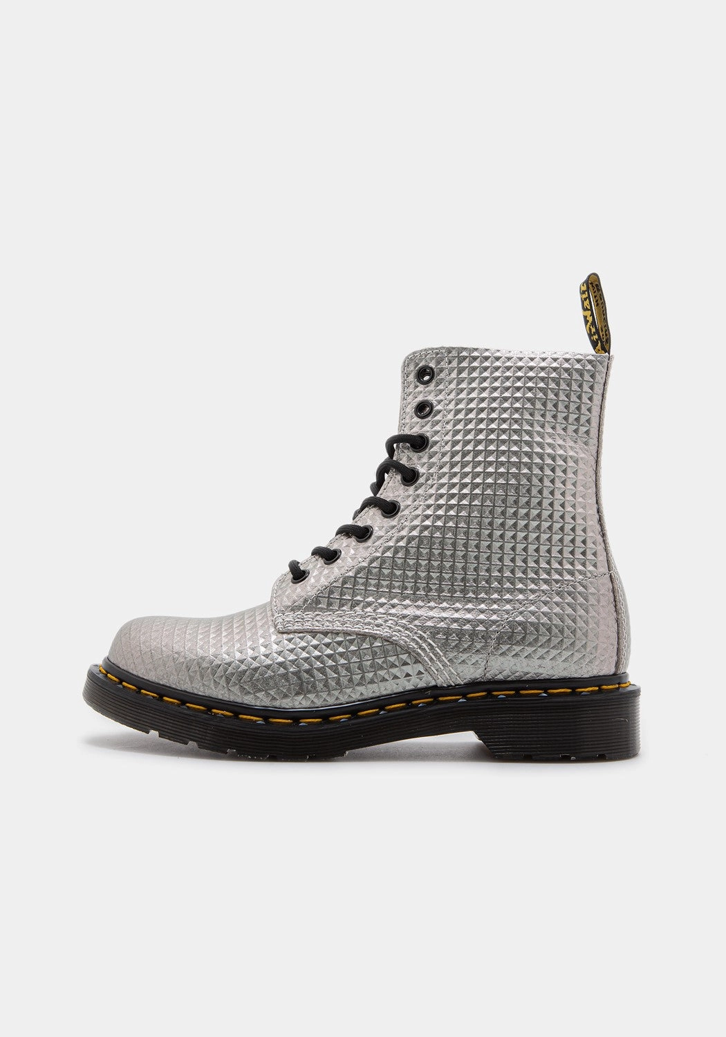 1460 Pascal Studded Leather silver Ausgefallene Overknee Stiefel