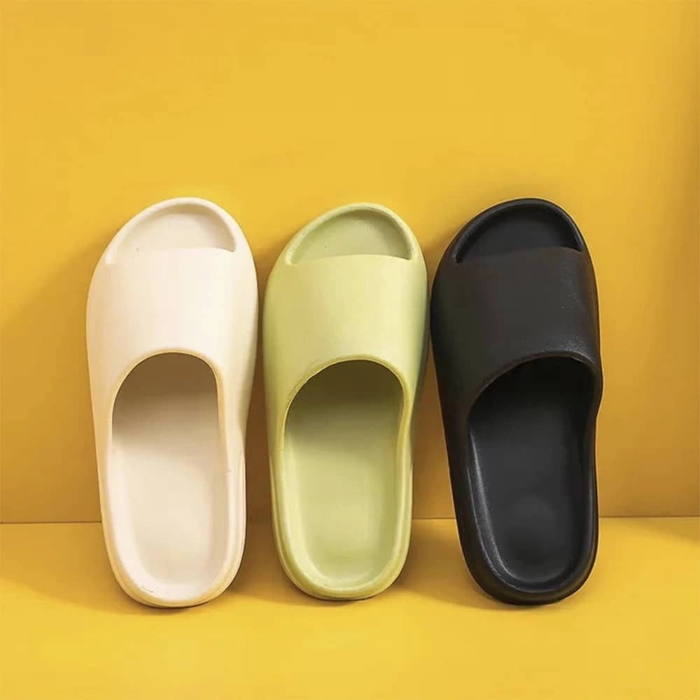 2 In 1 Pantoffeln Hausschuhe / Pantoffeln - Weich und rutschfest - schwarz, grn oder wei -