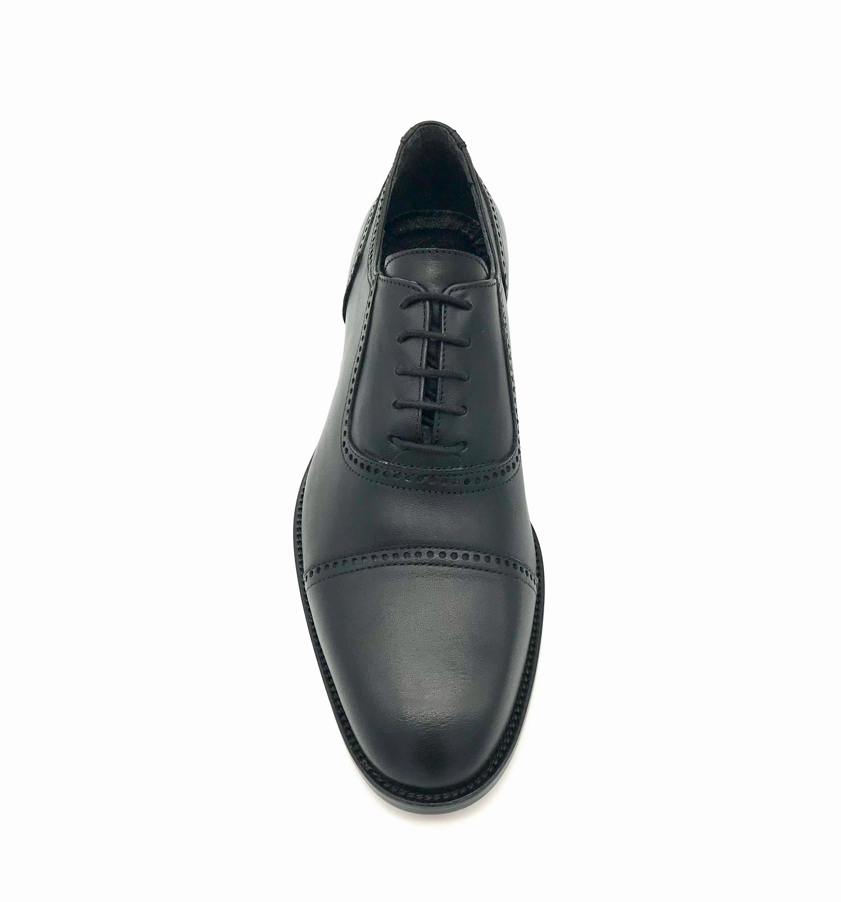 Herren Business Schuhe Elegant Leder - Schwarz Lederschuhe überfettet