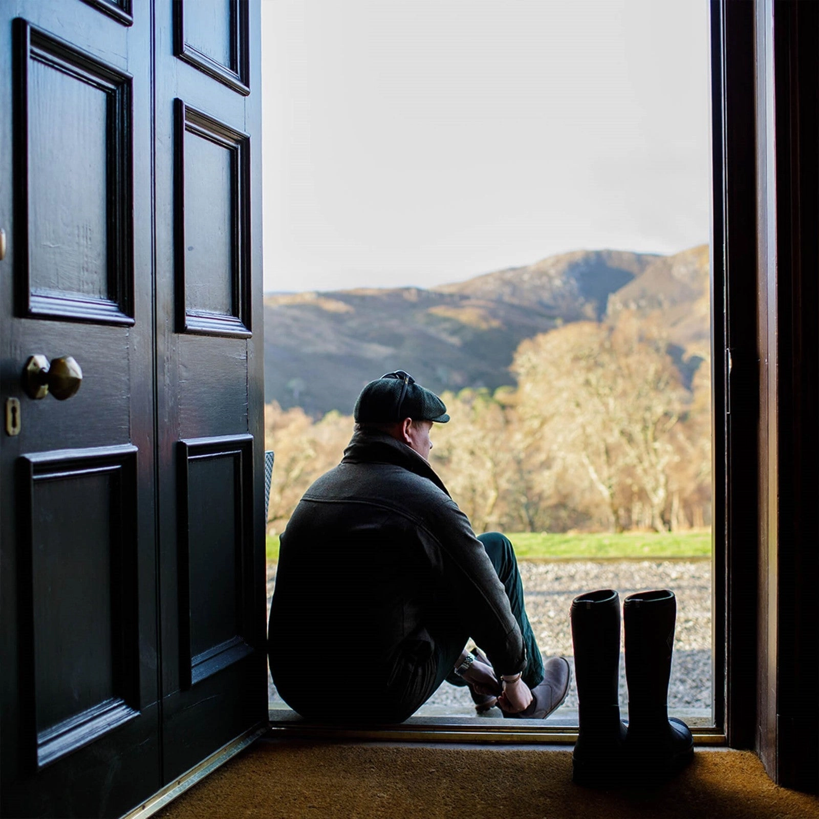 Herren Excursion Pro Ankleboots | Black Stiefel Mit Pferdemotiv