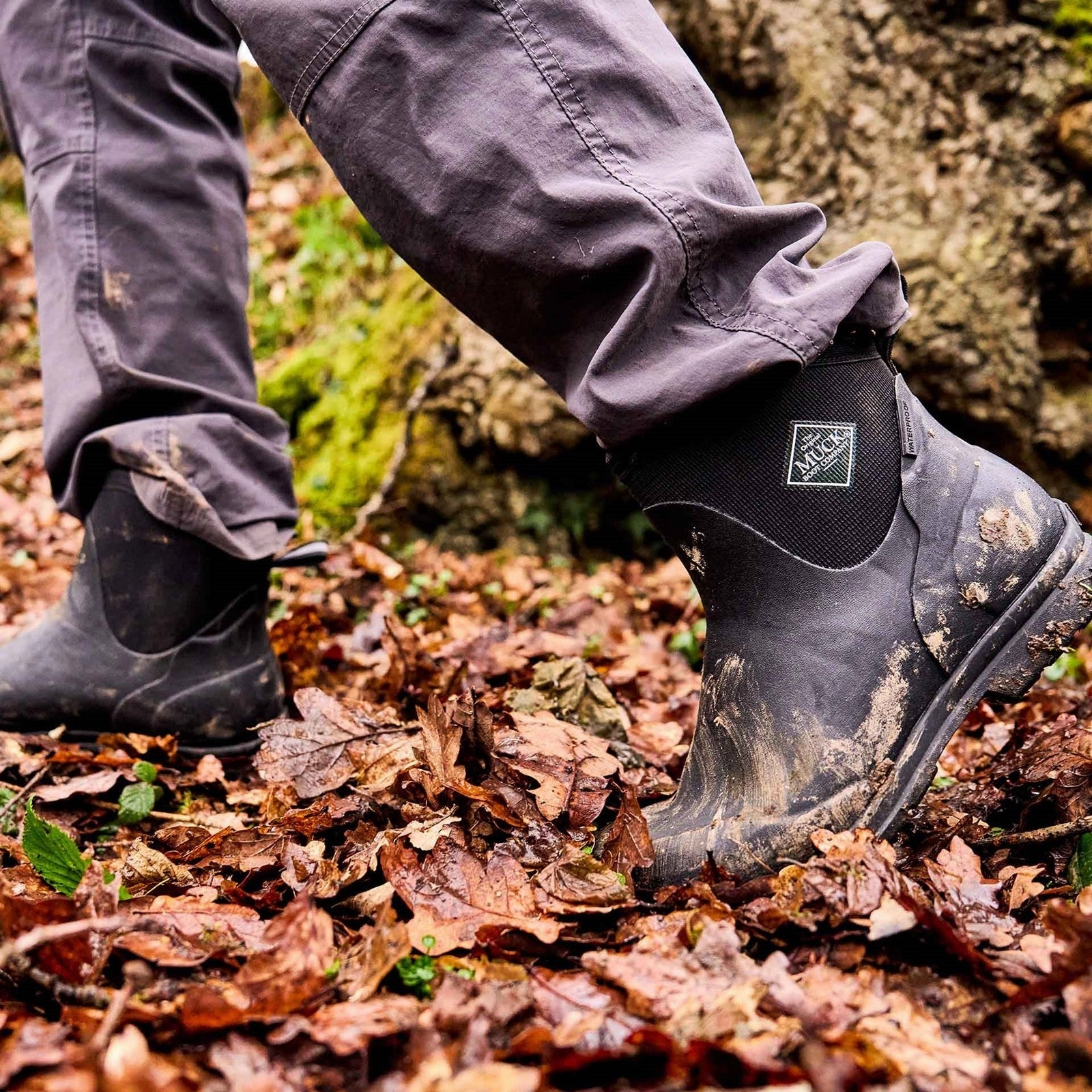 Camouflage Stiefel Herren Muck Originals Excursion Ankleboots | Grey/Black