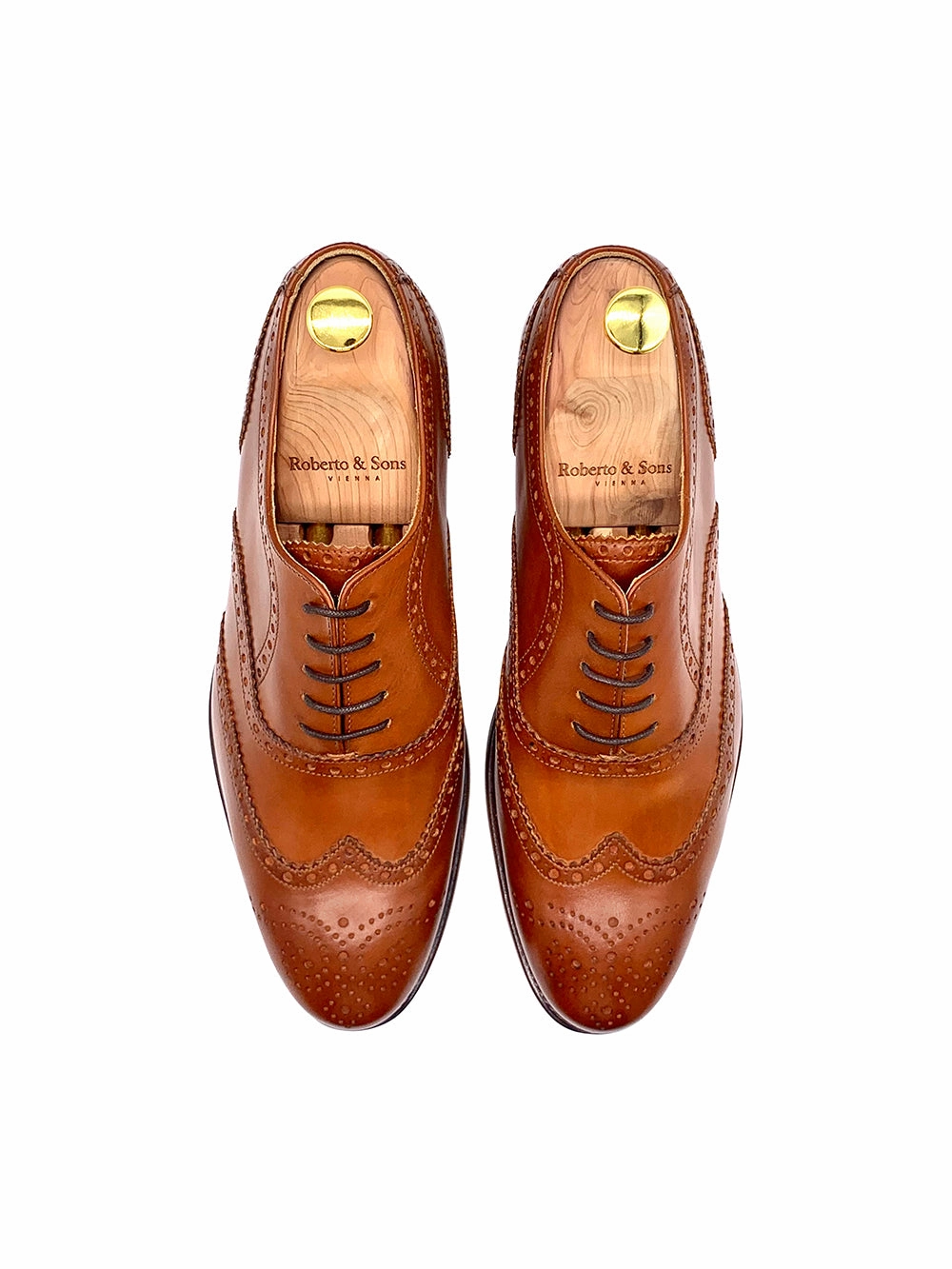 Herrenschuh Budapest Goodyear Welted - Kalbsleder Cognac ( Limited Edition ) Lederschuhe Geräusche
