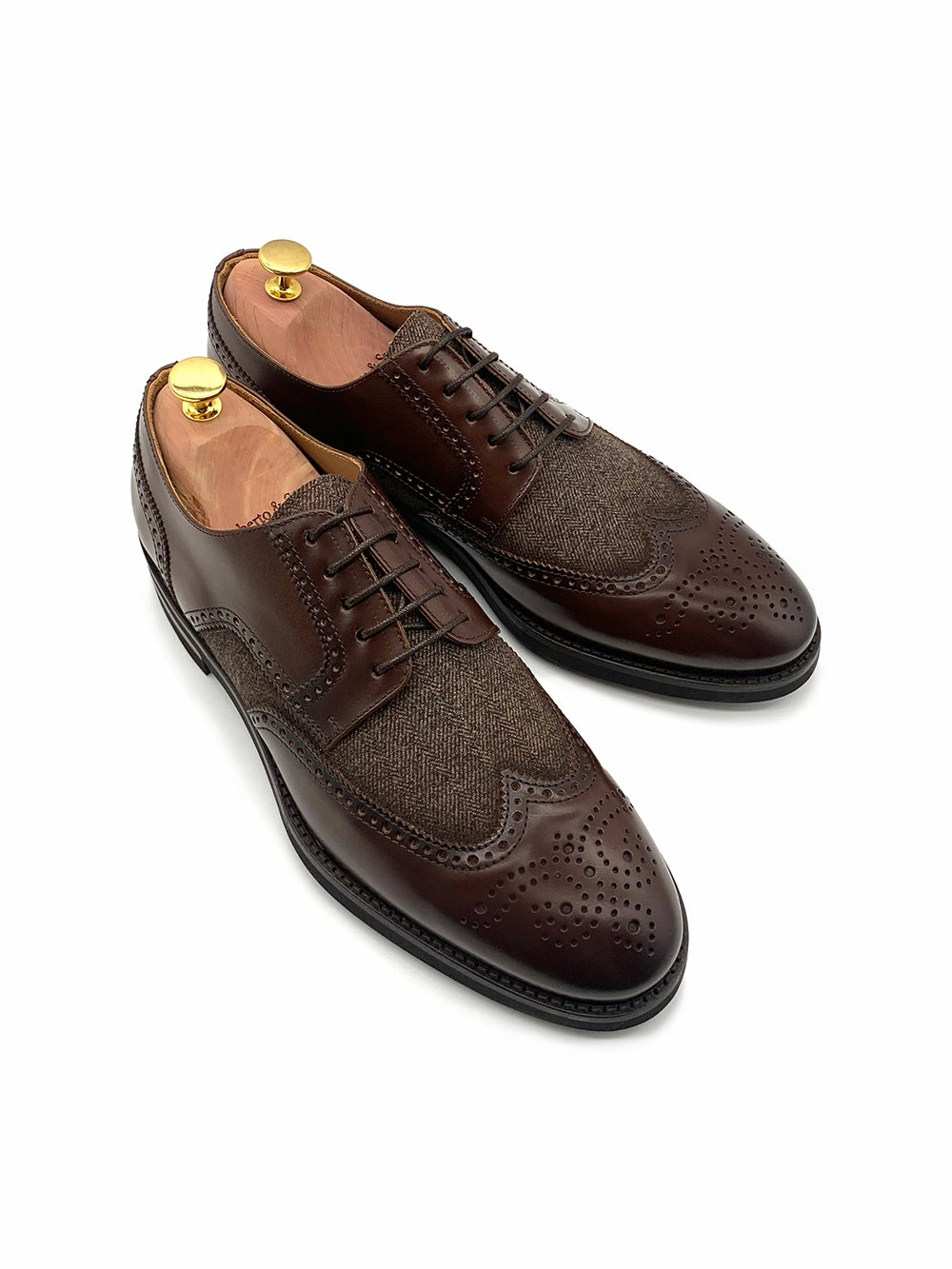 Herrenschuh Sevilla - Kalbsleder Braun Lederschuhe Imprägnieren Oder Reicht Wax