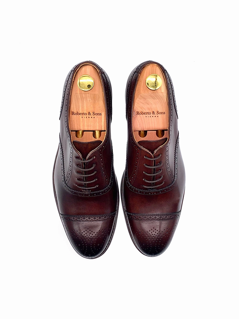 Wuppertaler Lederschuhe Aus Südafrika Kaufen Herrenschuh Wien Goodyear Welted - Kalbsleder Braun ( Limited Edition )