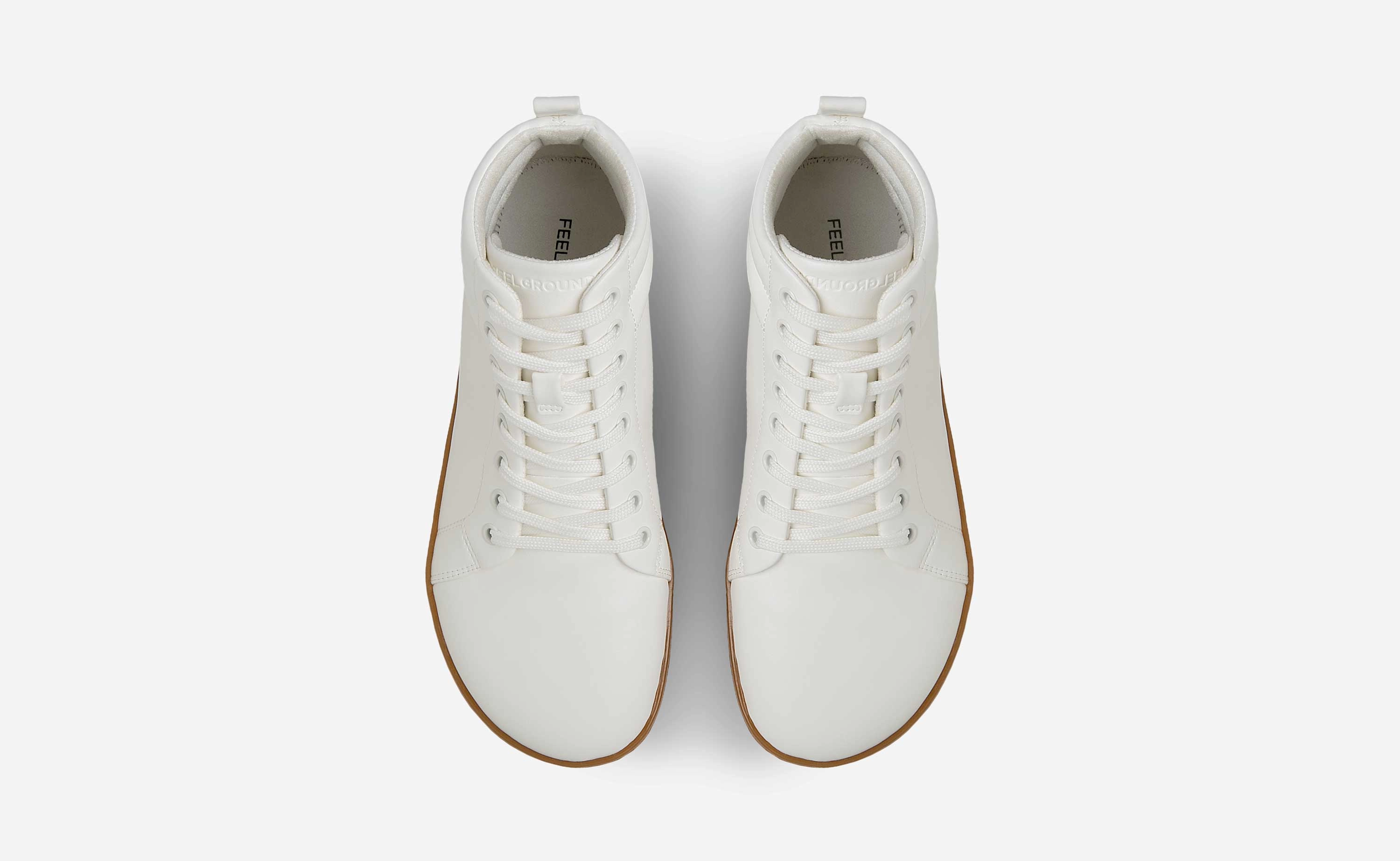 Sneaker Beige Orange Highrise Luxe - Gum White