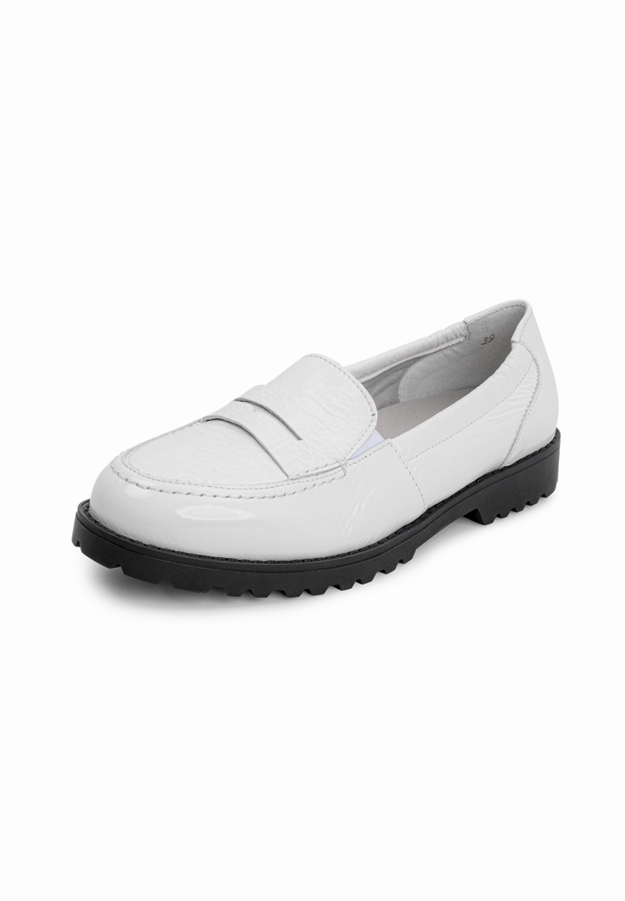 hinreiender Mokassin Hirschlackleder