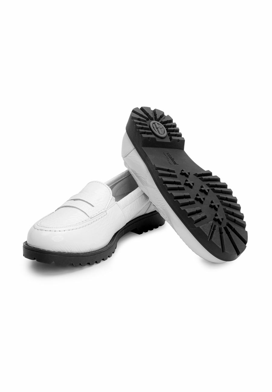 hinreiender Mokassin Hirschlackleder