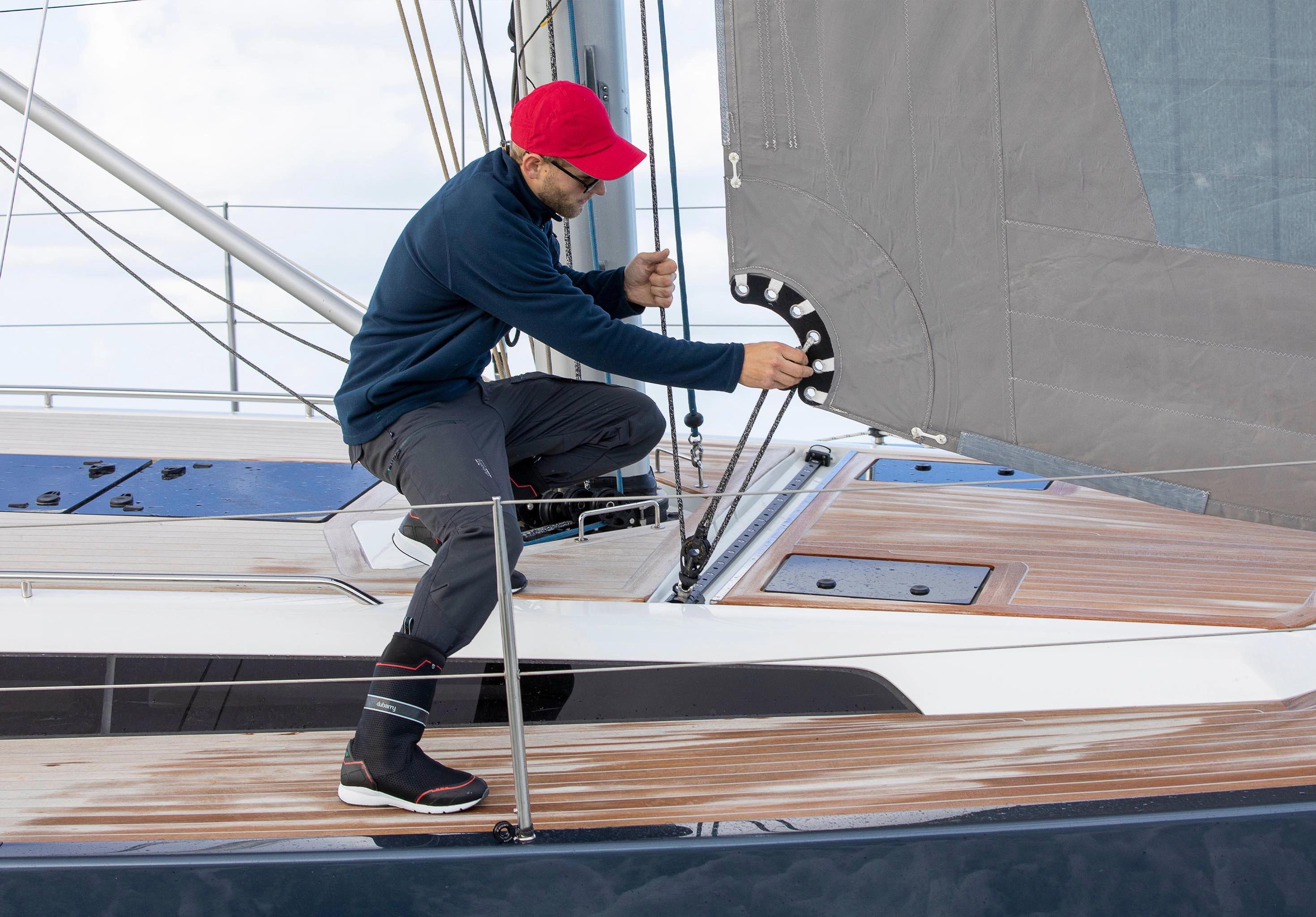 Motocross Stiefel 43 Hobart Leichter Herren Segelschuh - Black