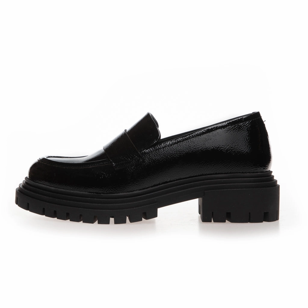 THE STREETS PATENT - BLACK PATENT Mod Loafers