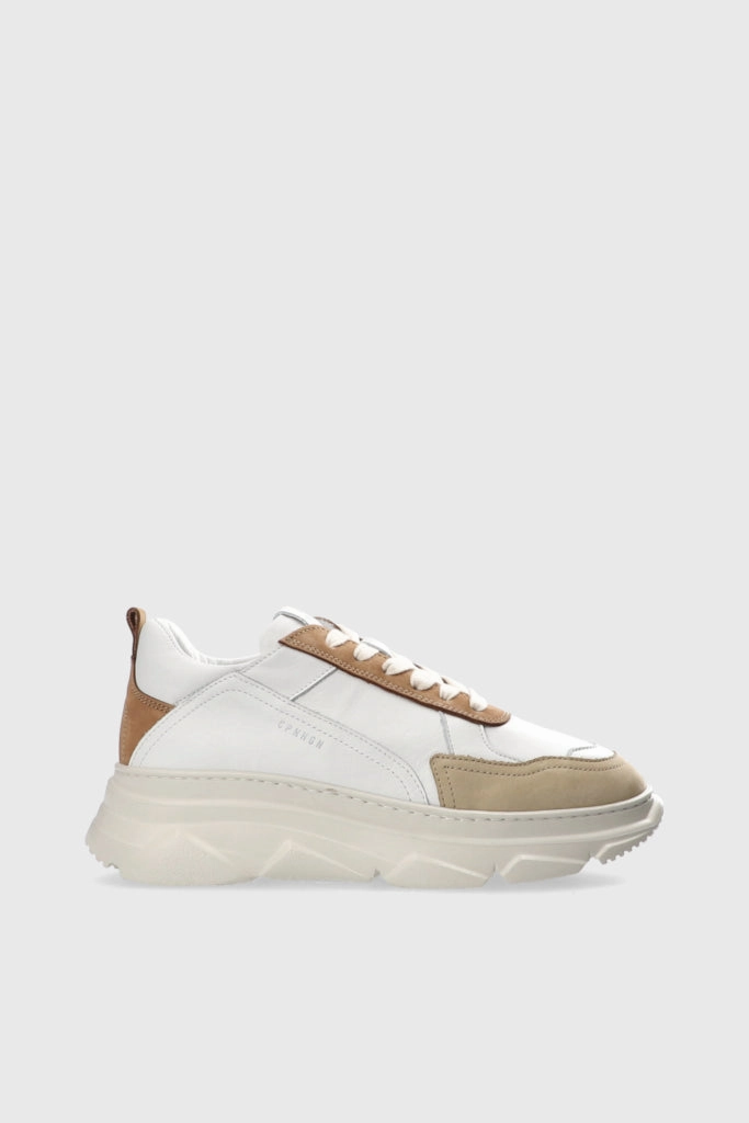CPH40 LEATHER SNEAKER OFF WHITE NUT Sneaker Plateausohle