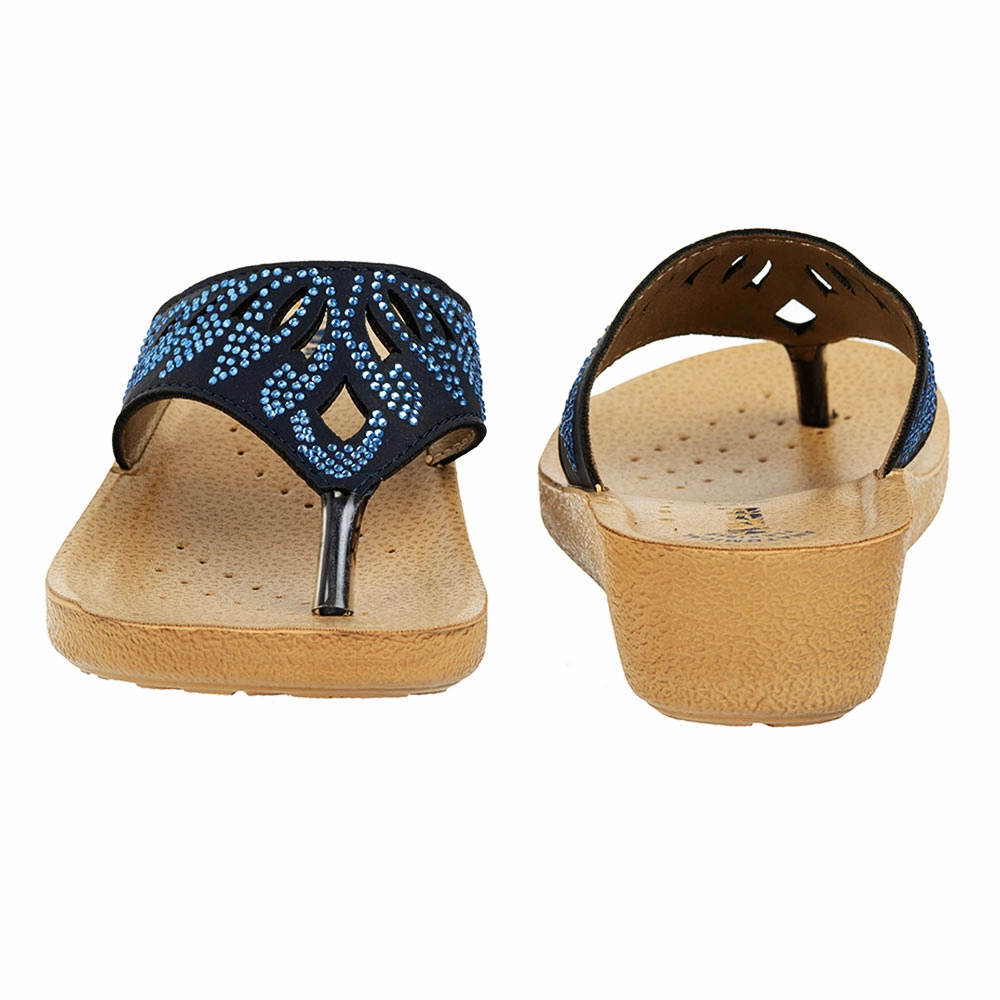 Inblu Women Slipper #PP25 - BLUE NULL  Einhorn Hausschuhe Unicorn Pantoffeln