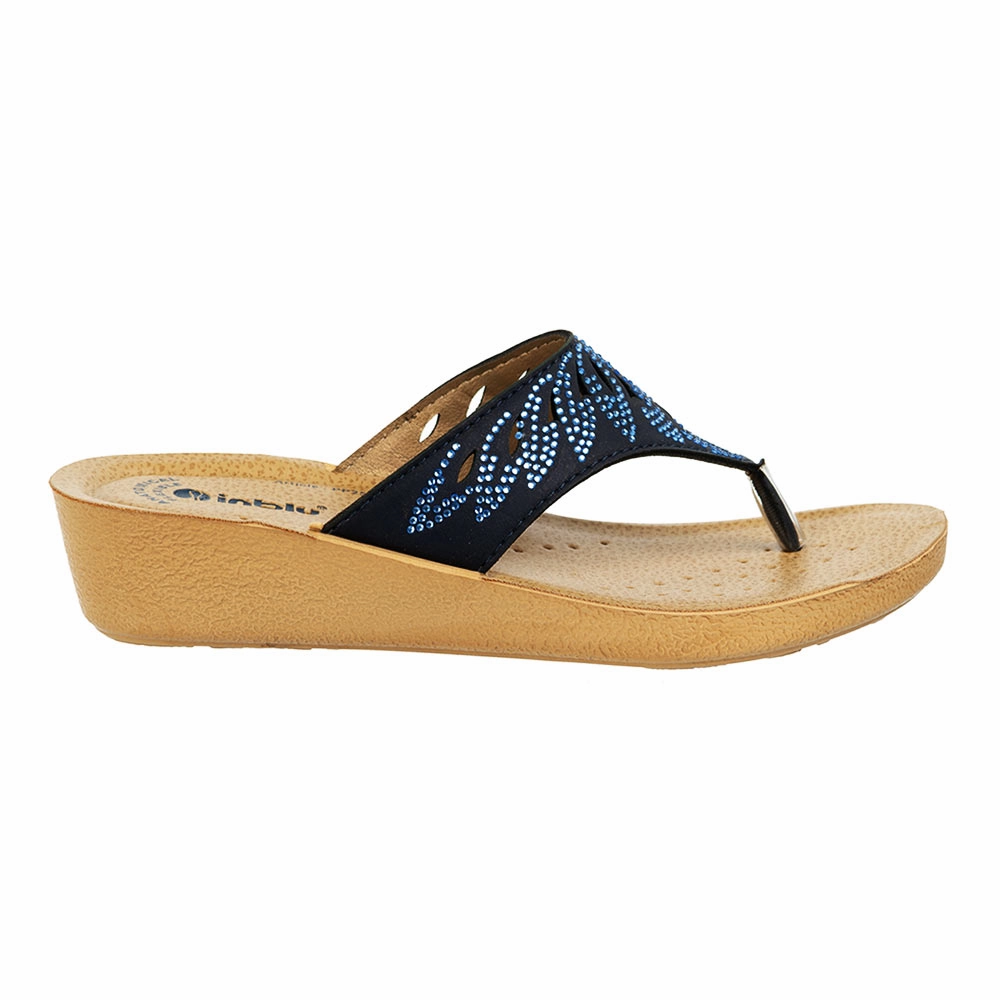 Lammfell Pantoffeln Reinigen Inblu Women Slipper #PP25 - BLUE