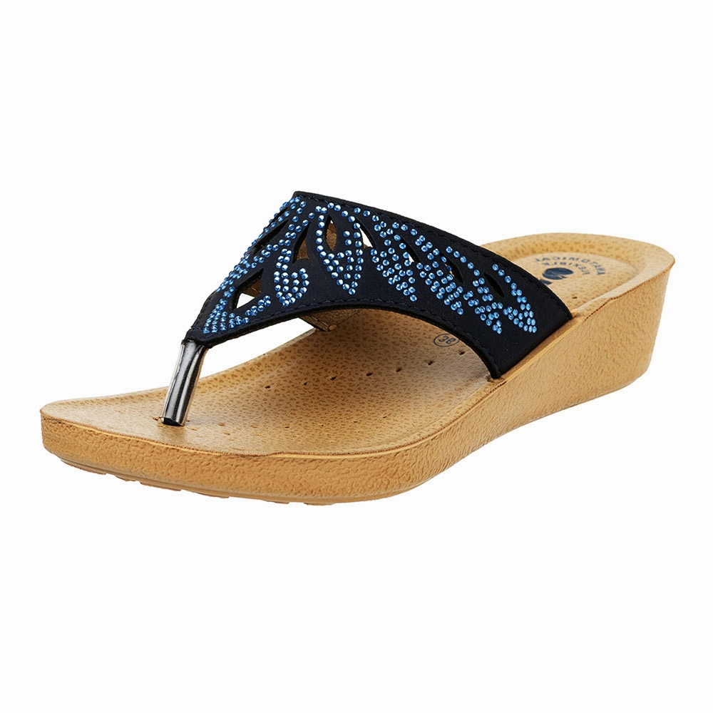 Unter Den Pantoffeln Stehen Inblu Women Slipper #PP25 - BLUE