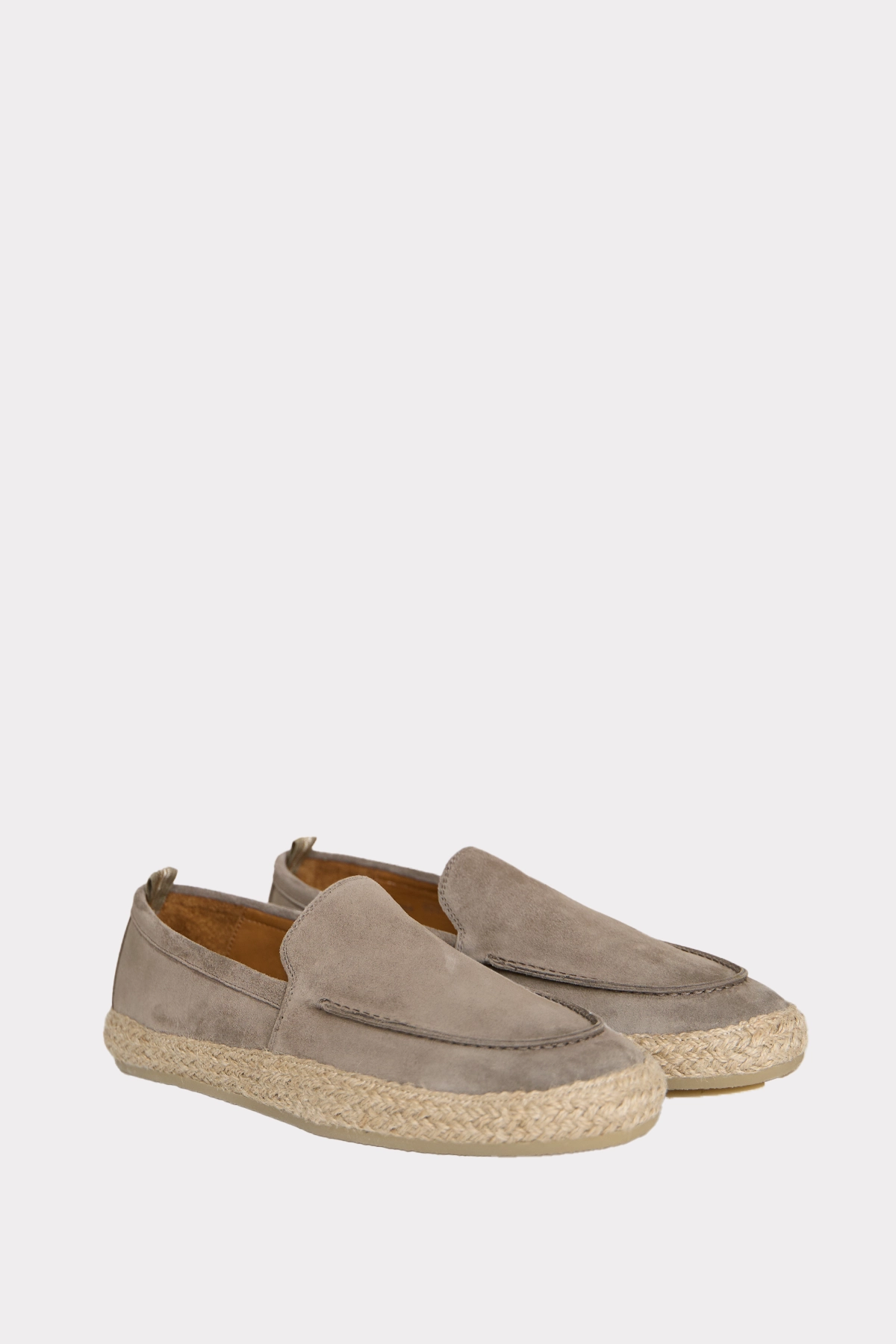 Leder Pantoffeln Fußbett Slipper in beige