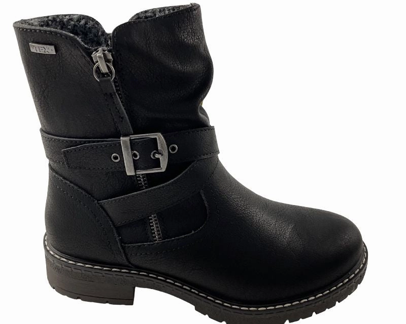 Stiefel Halbschaft Jane Klain Supersoft Damen Botts 254 741 BLACK   Tex=Wasserabweisend