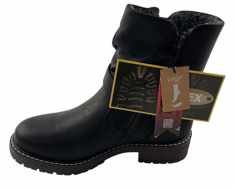 Jane Klain Supersoft Damen Botts 254 741 BLACK   Tex=Wasserabweisend Gebirgsjäger Stiefel