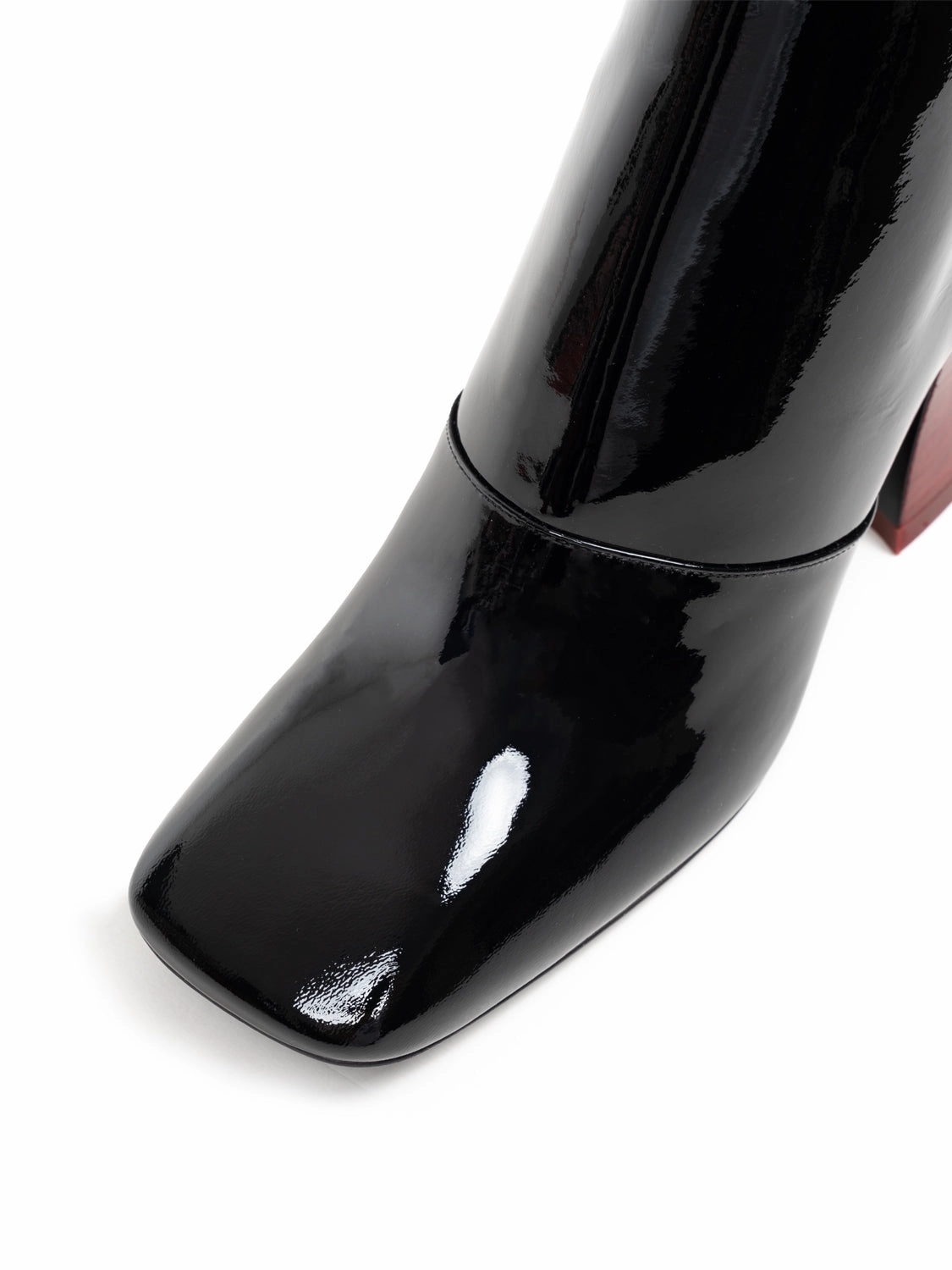 Sommer Stiefeletten Echtleder Janis Ankle Boot aus Lackleder