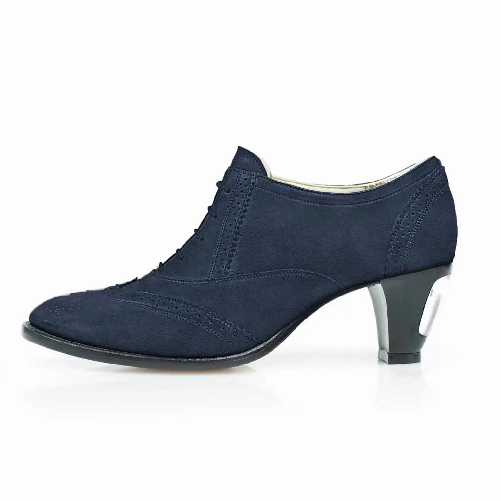 Jav Dark Blue Suede Plateau High Heels Größe 42