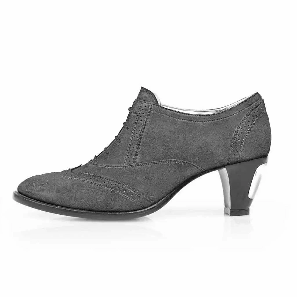 Jav Steel Grey Suede High Heels Arbeit