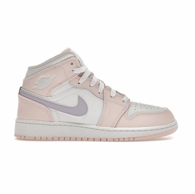 Jordan 1 Mid Pink Wash Sneaker Zebra