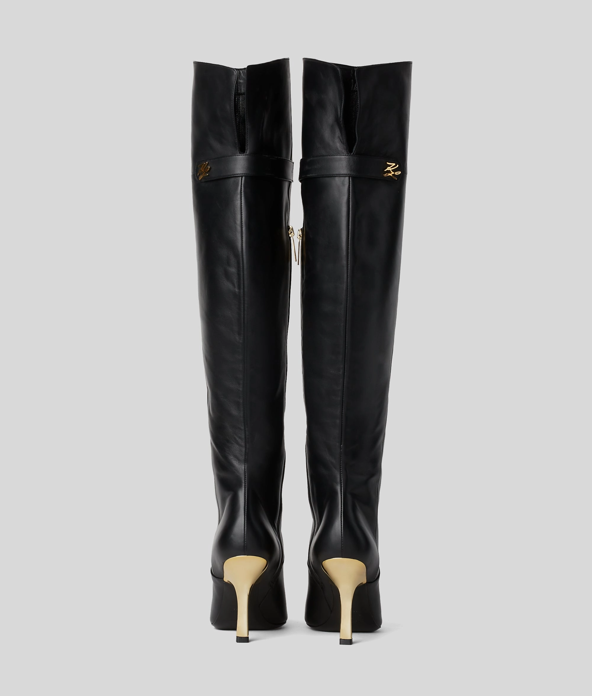 KARL STUDIO PYRAMID BOOTS Veloursleder Stiefel