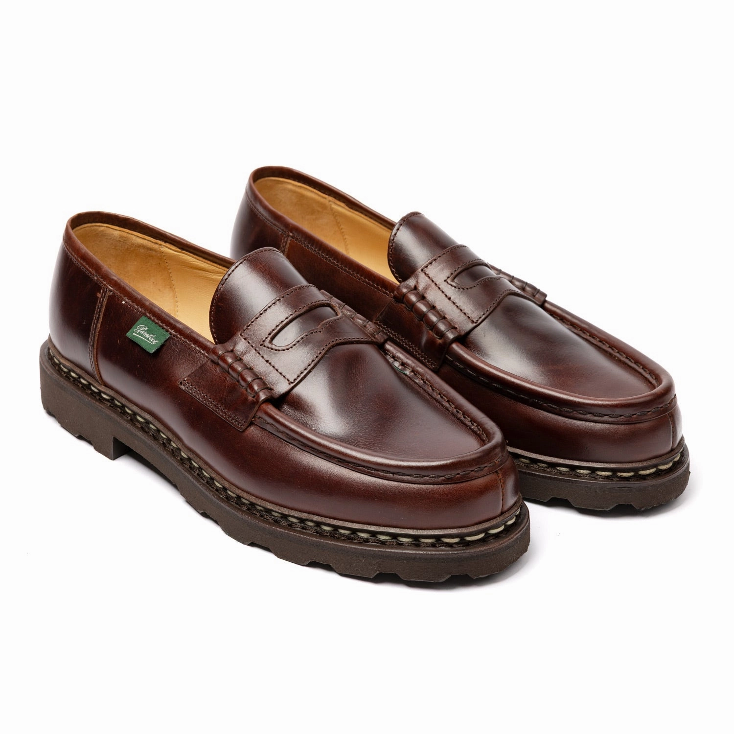 Dsw Loafers Kastanienbrauner Loafer "Reims" aus gewachstem Kalbsleder - A French Legend
