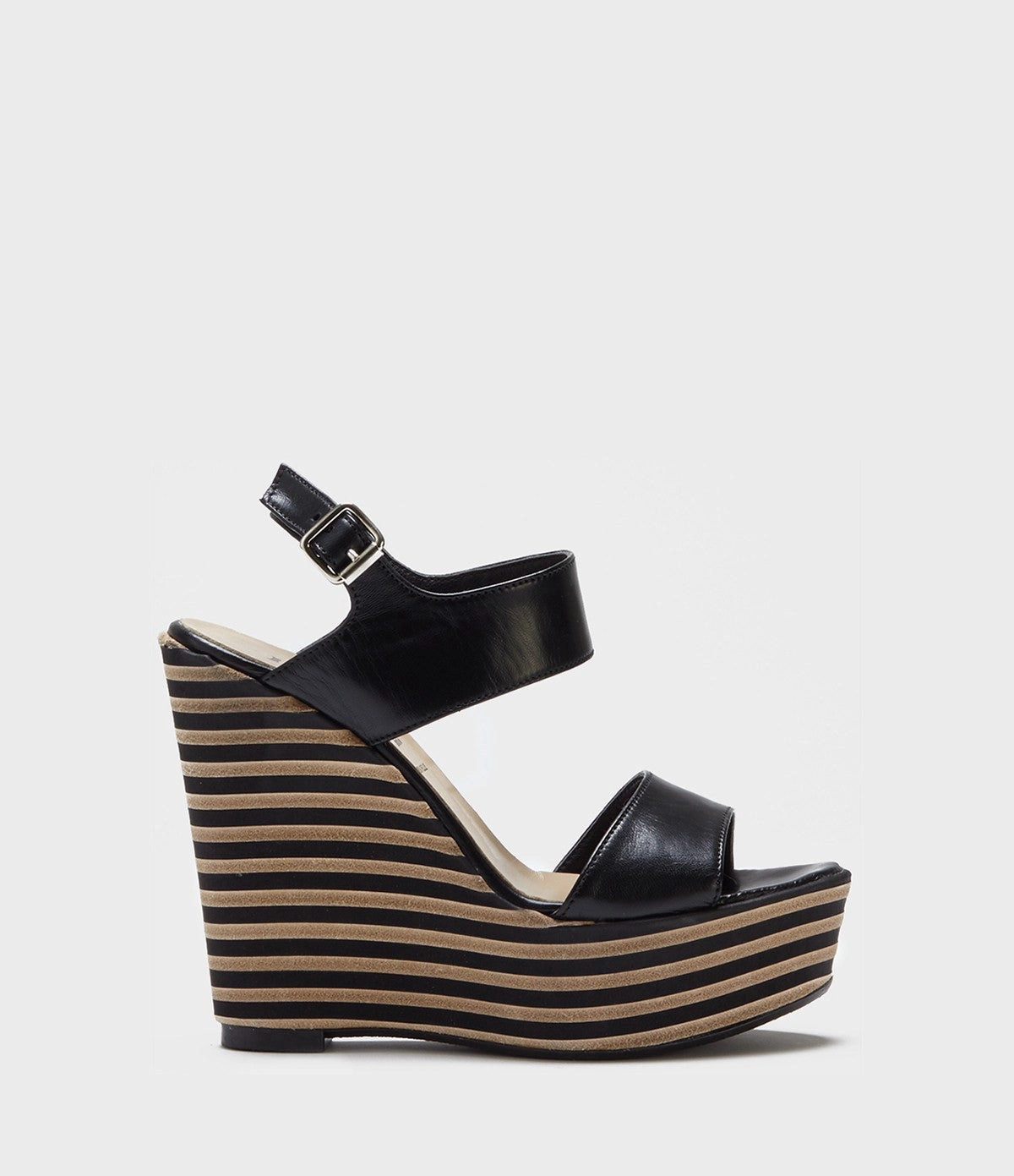 High Heels With Interchangeable Heels Keilabsatz Sandaletten Ilaria schwarz