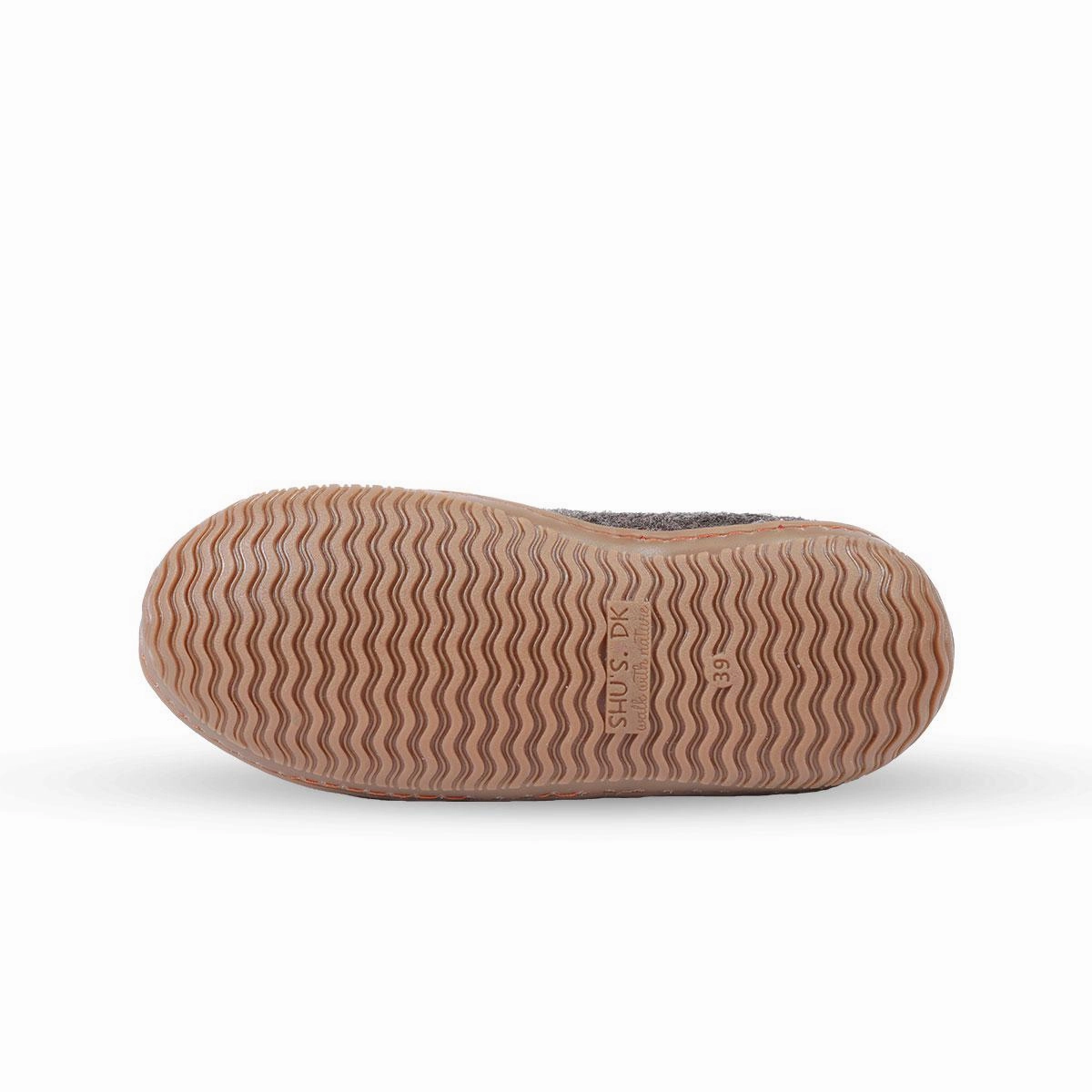 Wollstiefel (100% reine Wolle) - Model Braun mit Gummisohle Flair Olivia Pantoffeln