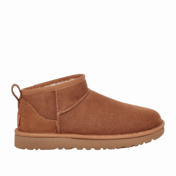 Braune Stiefel Mit Absatz UGG - Classic Ultra Mini Boots Chestnut