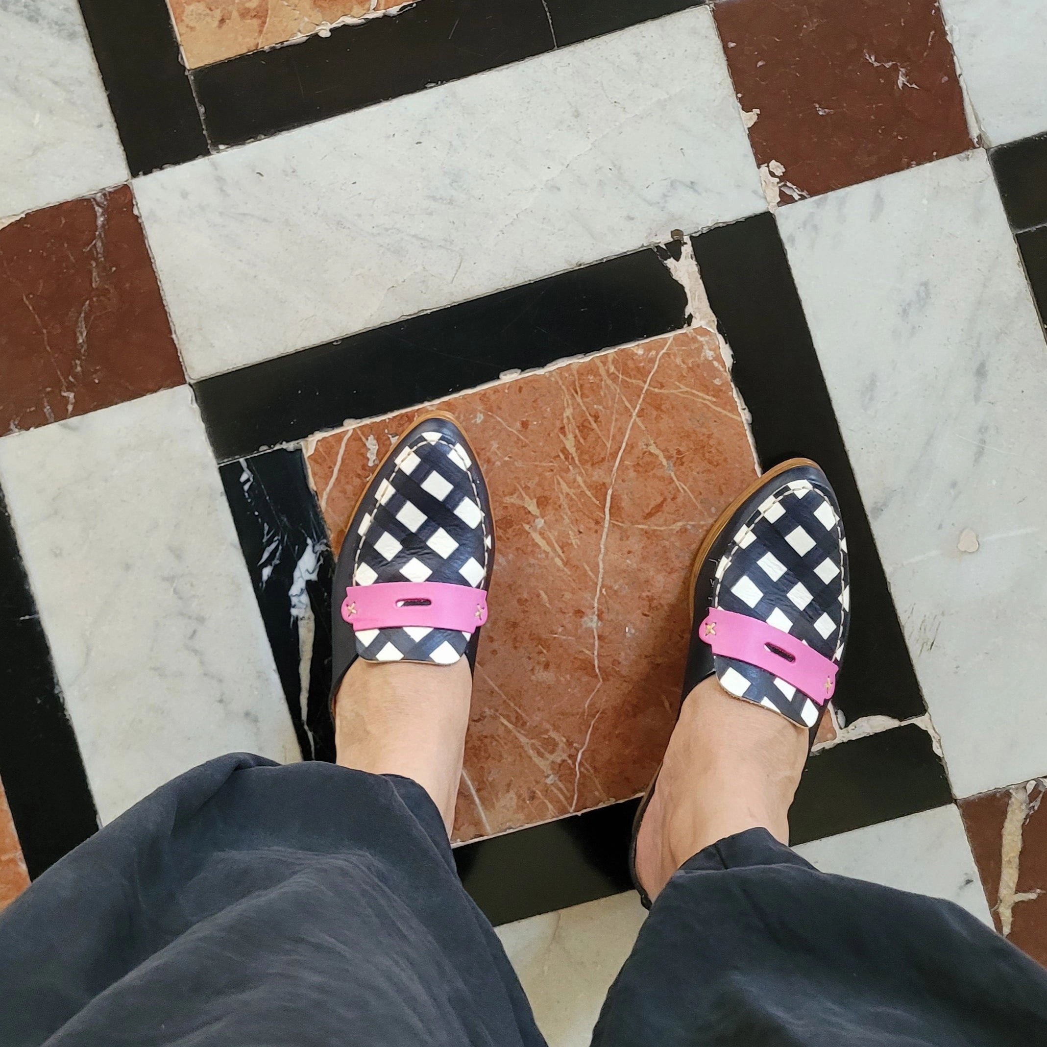 Loafers Mokassins READY MADE. SIZE 38. THE MIA. UBE. 3CM HEEL. MISSONI LAKE 8