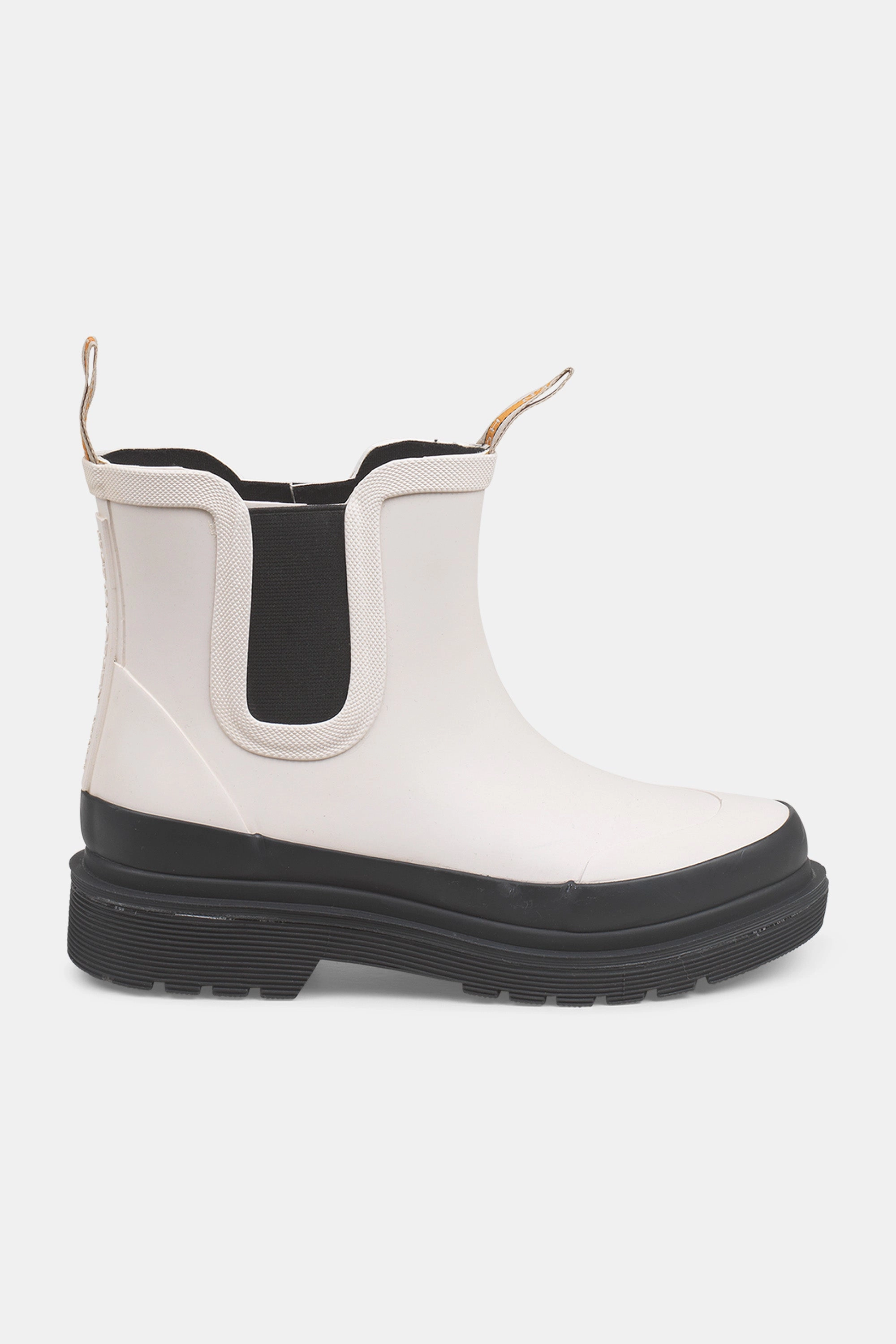 Kurze Gummistiefel - Milk Creme Stiefel Wildlederimitat