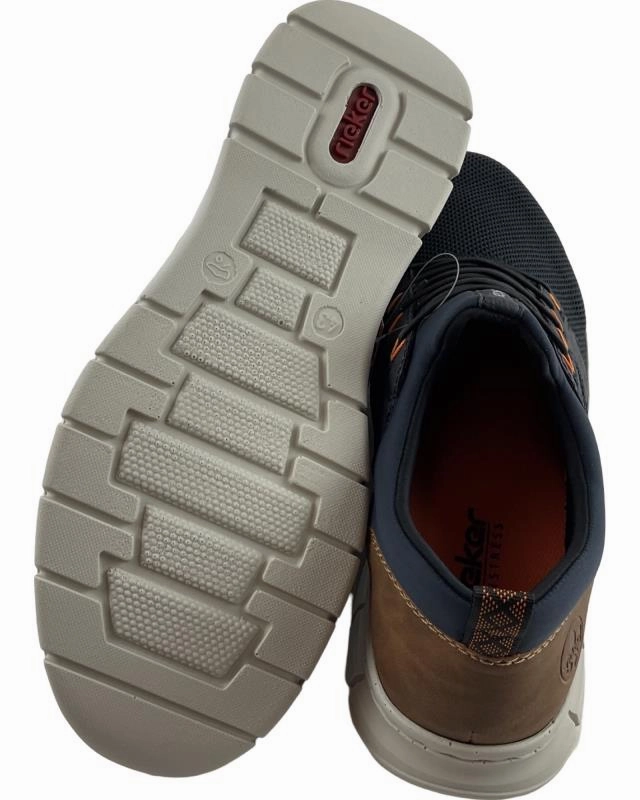 überschuhe Pantoffeln Rieker Herren  Slipper B7796-14 Blau Synthetik//Textil