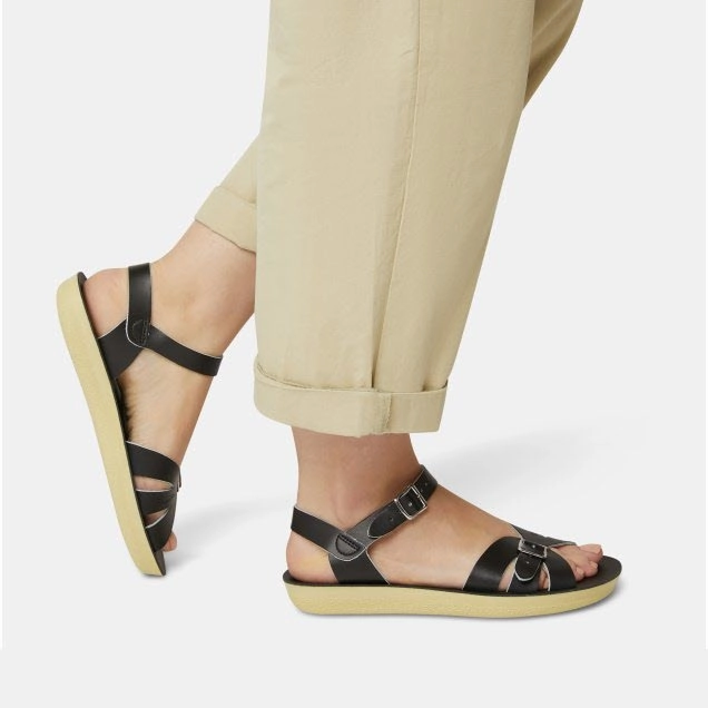 Sommer High Heels Sandalen Salt Water Sandalen BOARDWALK Black