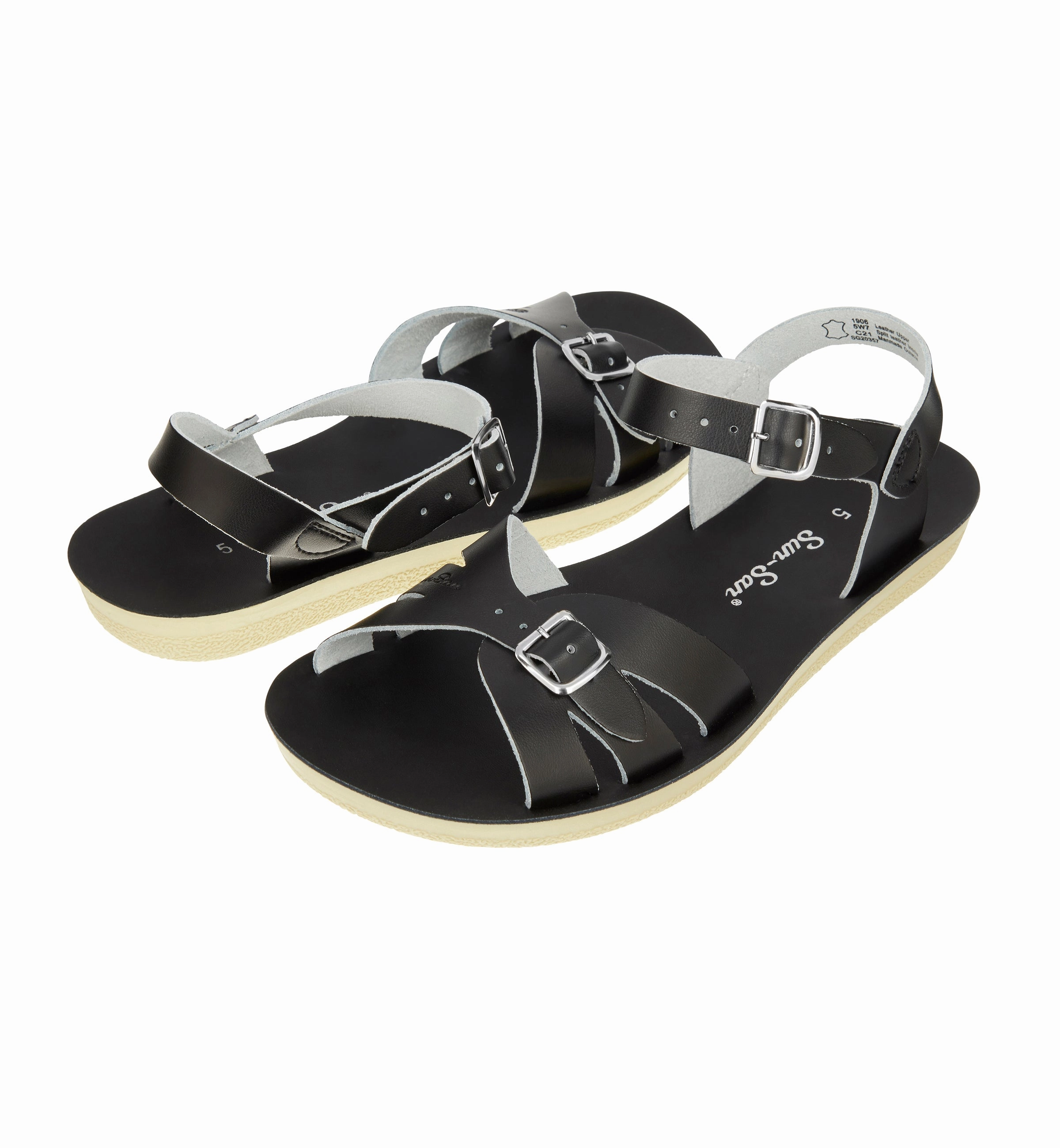 Salt Water Sandalen BOARDWALK Black Sandalen Schwarz Nieten