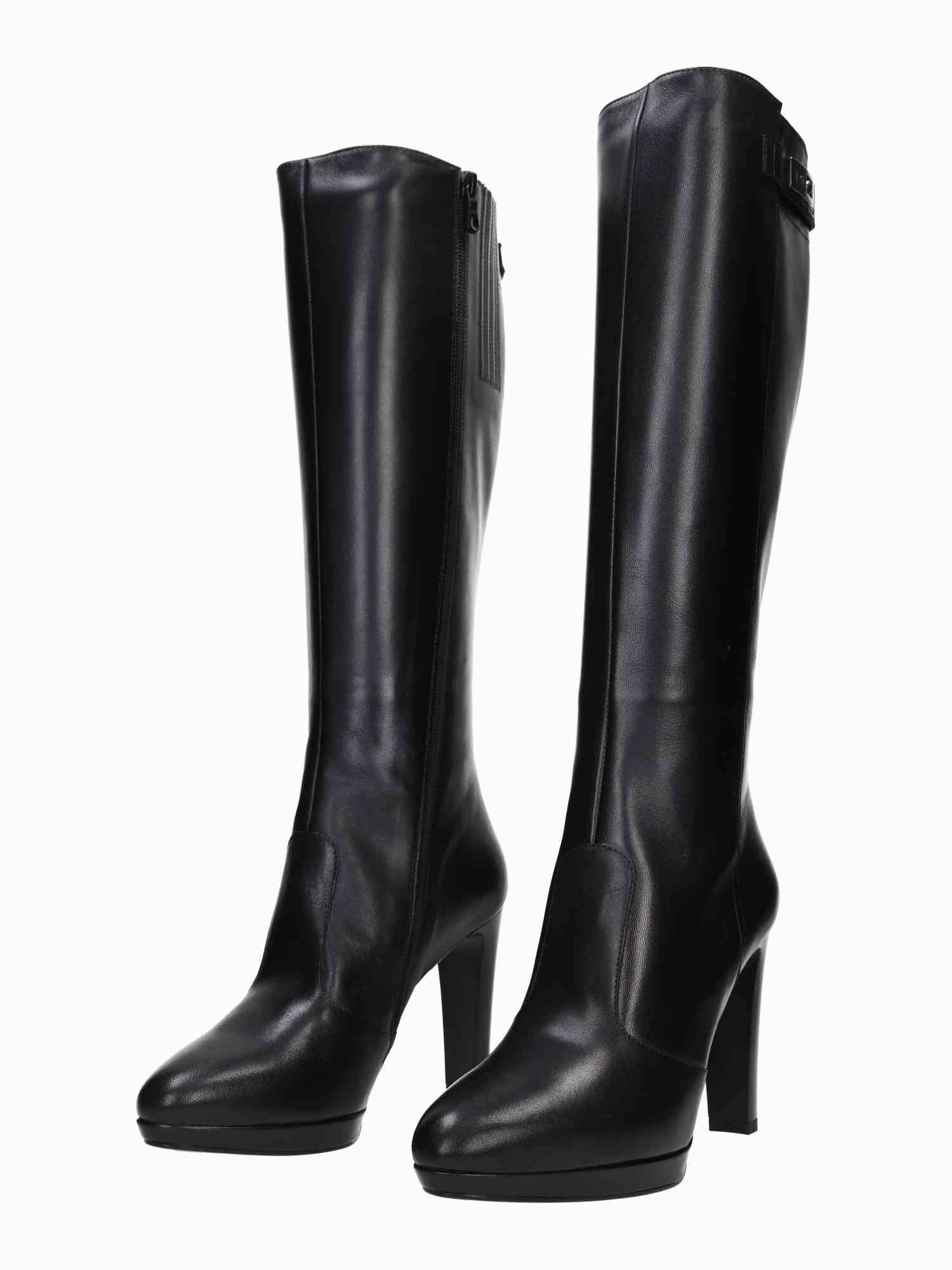 Nappa Pandora Nero Battis.Tpu Samarra T Stiefel Lang Mit Absatz