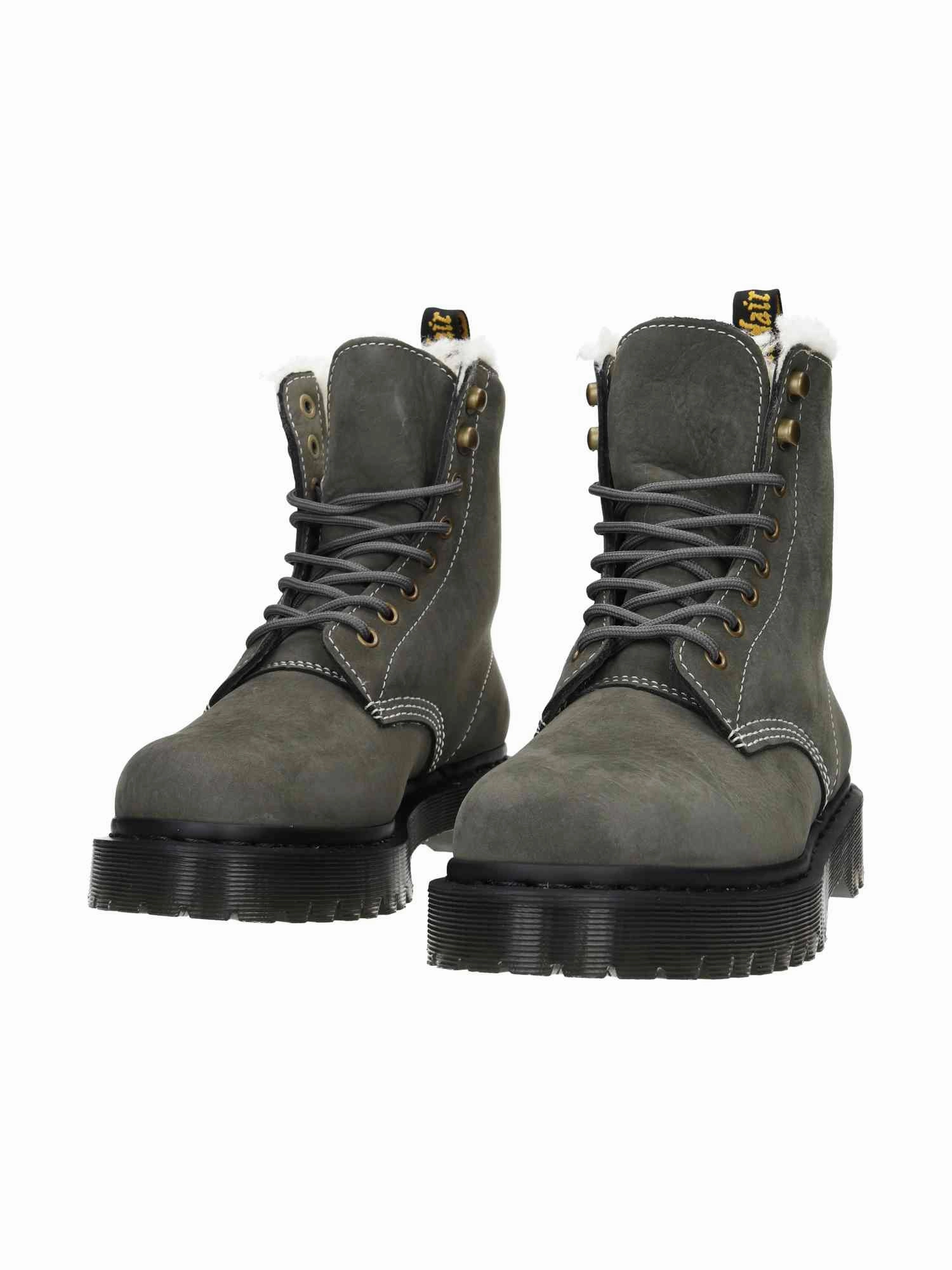 1460 Pascal Bex Fl Milled Nubuck Wp gunmetal Aische Pervers Stiefel